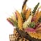 22" Autumn Harvest Hanging Basket with Artificial Fall Foliage